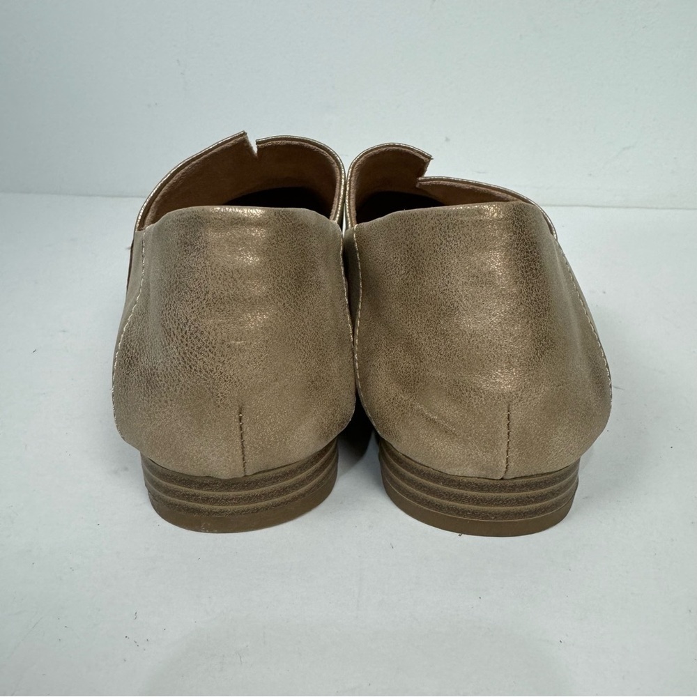 B.O.C Gold Slip On Flats Closed Toe Casual Dressy Shoes - Picture 3 of 6